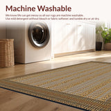 Ultra Soft Area Rug, Non Slip, Stain Resistant, Washable Area Rugs for Living Room, Bedroom, Chic Animal Print Area Beige Brown Viscose Look(Gold)