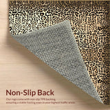 Ultra Soft Area Rug, Non Slip, Stain Resistant, Washable Area Rugs for Living Room, Bedroom, Unique Bold Animal Style(Beige)