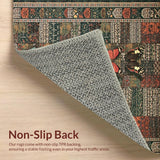 Ultra Soft Area Rug, Non Slip, Stain Resistant, Washable Area Rugs for Living Room, Bedroom, Charming Soft Textured Mosaic Pattern(Brown)