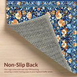 Trendy Distressed Floral Aesthetic(Blue)