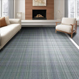Ultra Soft Area Rug, Non Slip, Stain Resistant, Washable Area Rugs for Living Room, Bedroom, Urban Black Linear Style(Gray)
