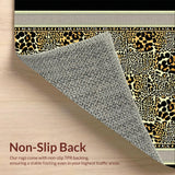 Ultra Soft Area Rug, Non Slip, Stain Resistant, Washable Area Rugs for Living Room, Bedroom, Vivid Wild Patterned Textile(Brown)
