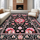 Modern Tiled Floral Aesthetic(Black)