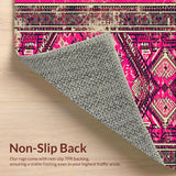 Ultra Soft Area Rug, Non Slip, Stain Resistant, Washable Area Rugs for Living Room, Bedroom, Low-Pile Brown Bedroom Meditation Area Rug(Pink)