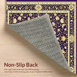 Ultra Soft Area Rug, Non Slip, Stain Resistant, Washable Area Rugs for Living Room, Bedroom, Victorian Era Antique(Purple)
