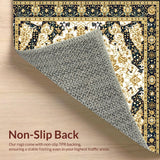 Ultra Soft Area Rug, Non Slip, Stain Resistant, Washable Area Rugs for Living Room, Bedroom, Montessori Children Floor Beige(White)