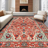 Eclectic Retro Floral Harmony(Red)