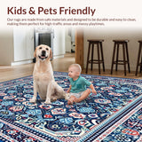 Ultra Soft Area Rug, Non Slip, Stain Resistant, Washable Area Rugs for Living Room, Bedroom, Beige Entryway Mud Trapper(Blue)