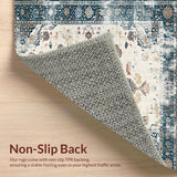 Cozy Cream and Blue Abstract Elements(Beige)