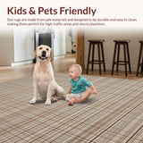 Inviting Subtle Checkered Design(Beige)