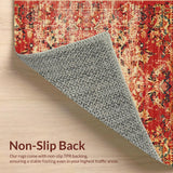 Artistic Textured Patterned Runner(Red)