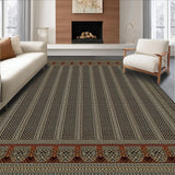 Ultra Soft Area Rug, Non Slip, Stain Resistant, Washable Area Rugs for Living Room, Bedroom, Sleek Modern Abstract Artistry(Gray)