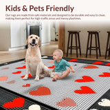 Contemporary Fun Geometric Layout(Red)