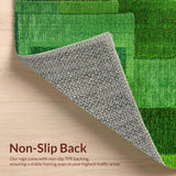 Ultra Soft Area Rug, Non Slip, Stain Resistant, Washable Area Rugs for Living Room, Bedroom, Serene Pastoral Green Elegance(Green)