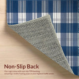 Rustic Blue Checkered Aesthetic(Blue)