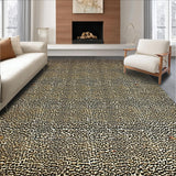 Ultra Soft Area Rug, Non Slip, Stain Resistant, Washable Area Rugs for Living Room, Bedroom, Bold Graphic Leopard Composition(Brown)