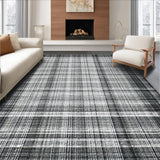 Ultra Soft Area Rug, Non Slip, Stain Resistant, Washable Area Rugs for Living Room, Bedroom, Artistic Striped Carpet for Entry and Outdoor Space(Gray)