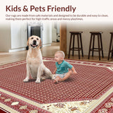 Chic Transitional Textured Design(Red)