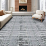 Ultra Soft Area Rug, Non Slip, Stain Resistant, Washable Area Rugs for Living Room, Bedroom, Vibrant Coastal Shapes Design(Gray)