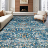 Striking Earthy Floral Composition(Blue)