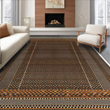 Ultra Soft Area Rug, Non Slip, Stain Resistant, Washable Area Rugs for Living Room, Bedroom, Rustic Brown Faux Cowhide Living Room Rug(Brown)