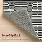 Stylish Textured Striped Design(Black)