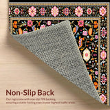 Artistic Floral Bird Motif(Black)