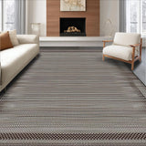 Ultra Soft Area Rug, Non Slip, Stain Resistant, Washable Area Rugs for Living Room, Bedroom, Contemporary Hunter Stripe Aesthetic(Gray)