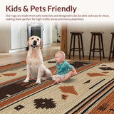 Ultra Soft Area Rug, Non Slip, Stain Resistant, Washable Area Rugs for Living Room, Bedroom, Wildlife Bass Fish Area Rug for Home Decor(Beige)