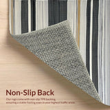 Cozy Distressed Black and Beige Style(Black)