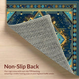 Contemporary Colorful Medallion Style(Blue)