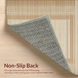 Ultra Soft Area Rug, Non Slip, Stain Resistant, Washable Area Rugs for Living Room, Bedroom, Vintage Cozy Textured Appeal(Beige)