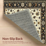 Luxurious Distressed Geometric Motif(Beige)