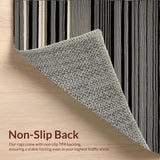 Elegant Shaggy Geometric Arrangement(Black)