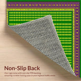 Festive Abstract Colorful Layering(Green)