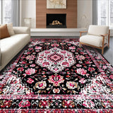 Elegant Distressed Patterned Motif(Black)