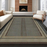 Ultra Soft Area Rug, Non Slip, Stain Resistant, Washable Area Rugs for Living Room, Bedroom, Contemporary Bold Cowhide Motif(Beige)