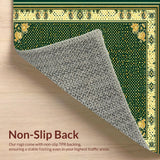 Ultra Soft Area Rug, Non Slip, Stain Resistant, Washable Area Rugs for Living Room, Bedroom, Natural Sisal Sage(Green)