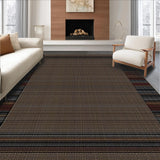 Ultra Soft Area Rug, Non Slip, Stain Resistant, Washable Area Rugs for Living Room, Bedroom, Luxe Grizzly Brown Textured Style(Brown)