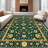 Ultra Soft Area Rug, Non Slip, Stain Resistant, Washable Area Rugs for Living Room, Bedroom, Contemporary Abstract Linear Theme(Green)