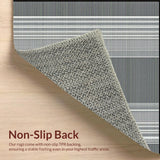 Ultra Soft Area Rug, Non Slip, Stain Resistant, Washable Area Rugs for Living Room, Bedroom, Chic Minimalist Striped Aesthetic(Gray)