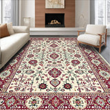 Ultra Soft Area Rug, Non Slip, Stain Resistant, Washable Area Rugs for Living Room, Bedroom, Boho Runner for Hallway and Entryway(Beige)