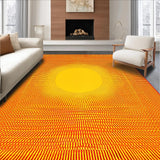 Ultra Soft Area Rug, Non Slip, Stain Resistant, Washable Area Rugs for Living Room, Bedroom, Sunny Eclectic Color Fusion(Red)