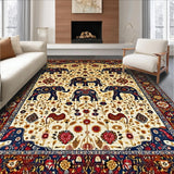 Dynamic Contemporary Elephant Imagery(Beige)