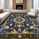 Ultra Soft Area Rug, Non Slip, Stain Resistant, Washable Area Rugs for Living Room, Bedroom, Vintage Area(Blue)