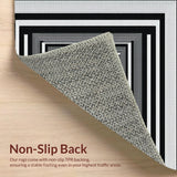 Luxe Optical Depth Illusion Motif(Black)