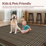 Ultra Soft Area Rug, Non Slip, Stain Resistant, Washable Area Rugs for Living Room, Bedroom, Bold Exotic Leopard Aesthetic(Beige)