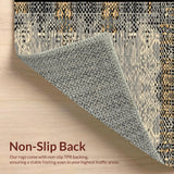 Ultra Soft Area Rug, Non Slip, Stain Resistant, Washable Area Rugs for Living Room, Bedroom, Contemporary Earthy Toned Animal Print(Gray)