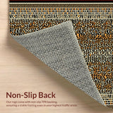 Ultra Soft Area Rug, Non Slip, Stain Resistant, Washable Area Rugs for Living Room, Bedroom, Contemporary Khaki Wildlife Influence(Brown)