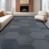 Contemporary Charcoal Geometric Texture(Gray)